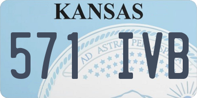 KS license plate 571IVB