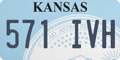 KS license plate 571IVH