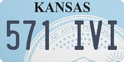 KS license plate 571IVI