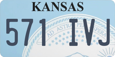 KS license plate 571IVJ
