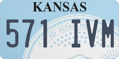 KS license plate 571IVM