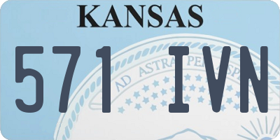 KS license plate 571IVN