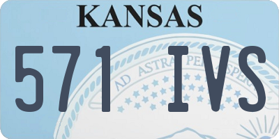 KS license plate 571IVS