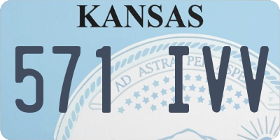 KS license plate 571IVV