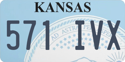 KS license plate 571IVX