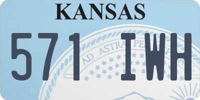KS license plate 571IWH