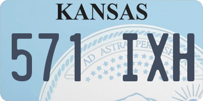 KS license plate 571IXH