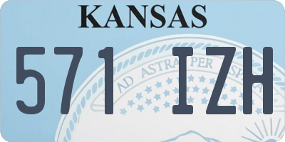 KS license plate 571IZH