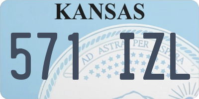 KS license plate 571IZL