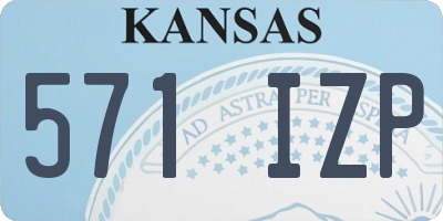 KS license plate 571IZP