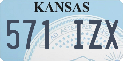 KS license plate 571IZX