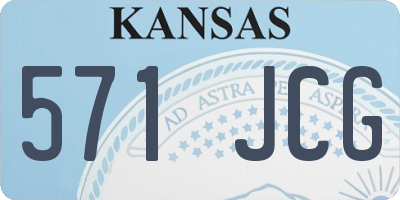 KS license plate 571JCG