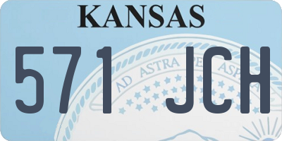 KS license plate 571JCH