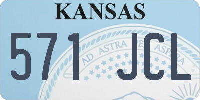 KS license plate 571JCL
