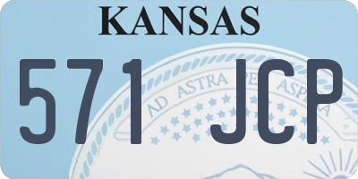 KS license plate 571JCP