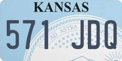 KS license plate 571JDQ