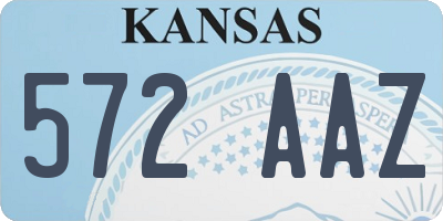 KS license plate 572AAZ