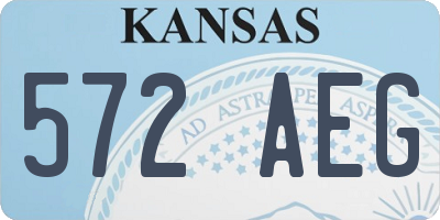 KS license plate 572AEG