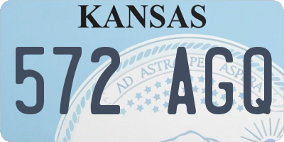 KS license plate 572AGQ