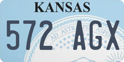 KS license plate 572AGX