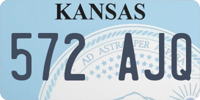 KS license plate 572AJQ