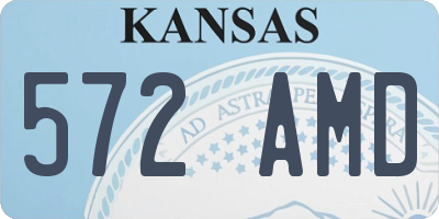KS license plate 572AMD