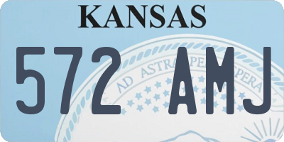 KS license plate 572AMJ