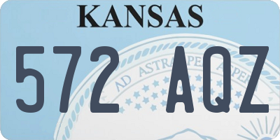 KS license plate 572AQZ
