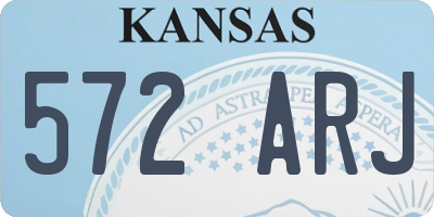 KS license plate 572ARJ
