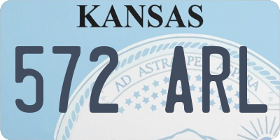 KS license plate 572ARL