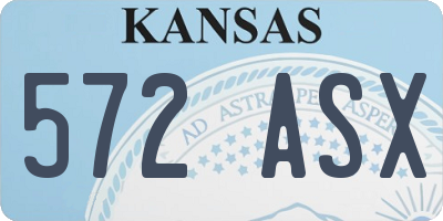 KS license plate 572ASX