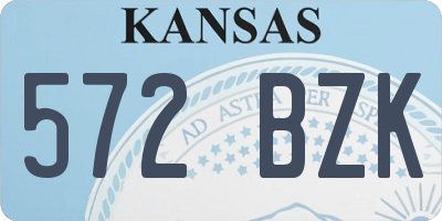 KS license plate 572BZK