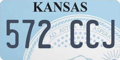 KS license plate 572CCJ