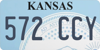 KS license plate 572CCY
