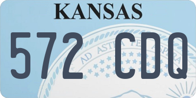 KS license plate 572CDQ