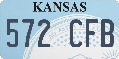 KS license plate 572CFB