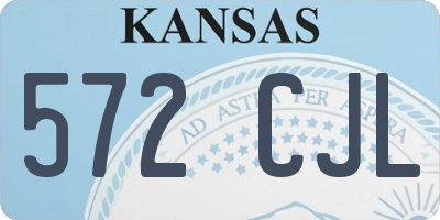 KS license plate 572CJL