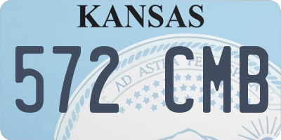 KS license plate 572CMB