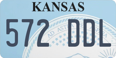 KS license plate 572DDL