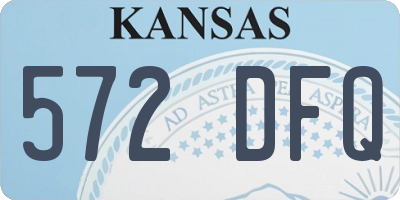 KS license plate 572DFQ