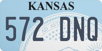 KS license plate 572DNQ