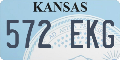 KS license plate 572EKG