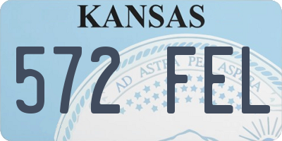 KS license plate 572FEL