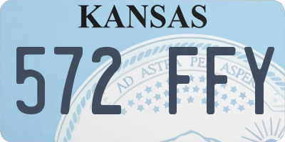 KS license plate 572FFY