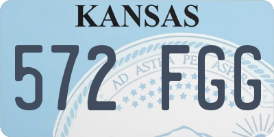 KS license plate 572FGG
