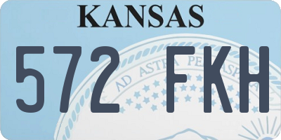 KS license plate 572FKH