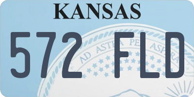 KS license plate 572FLD