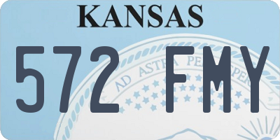 KS license plate 572FMY