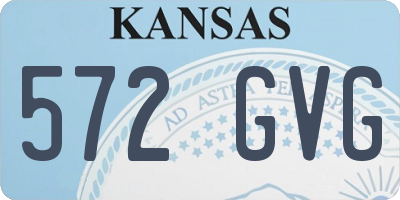 KS license plate 572GVG