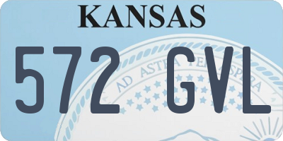 KS license plate 572GVL
